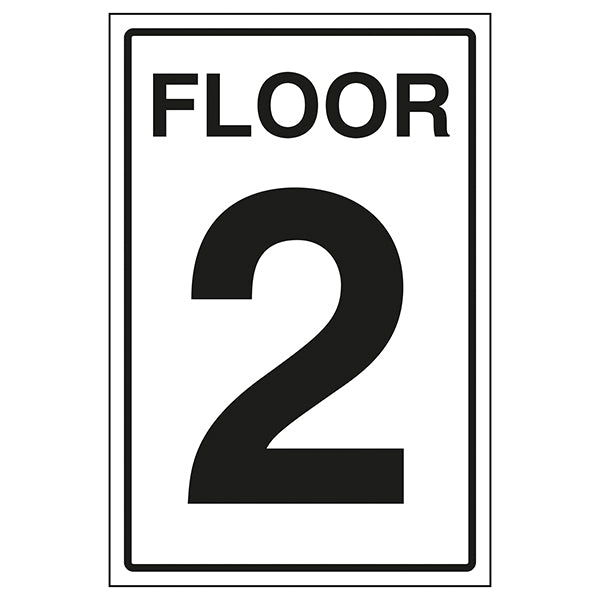 Floor 2 Safety Sign Clear Wayfinding For Visitors Staff