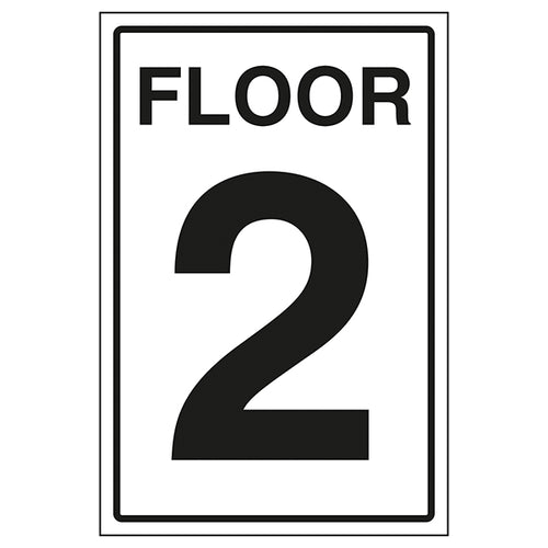 Floor 2 Safety Sign Clear Wayfinding For Visitors Staff