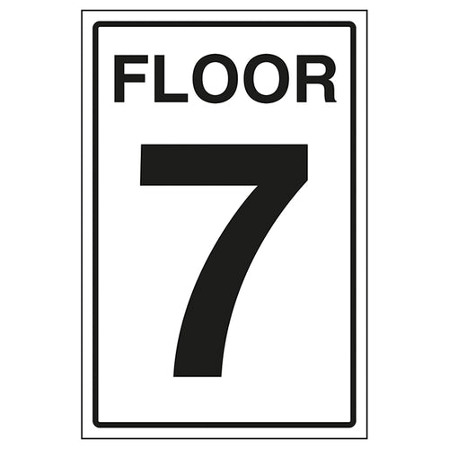 Floor 7 Safety Sign Clear Navigation For Visitors Staff