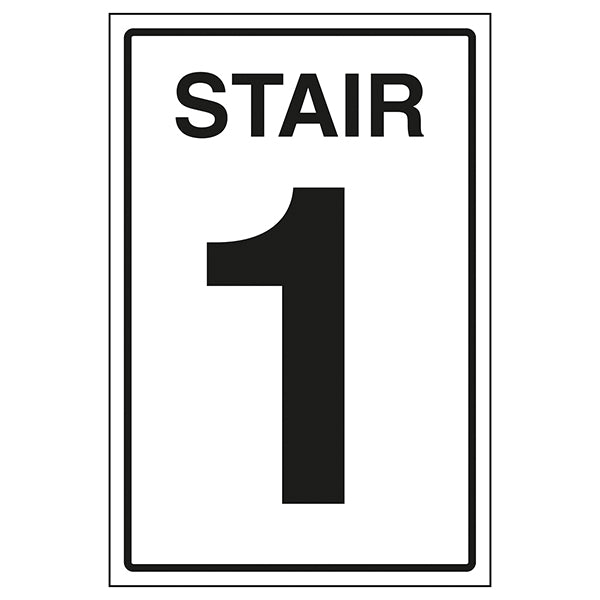 Stairway Safety Sign Clear Durable Wayfinding For Workplaces