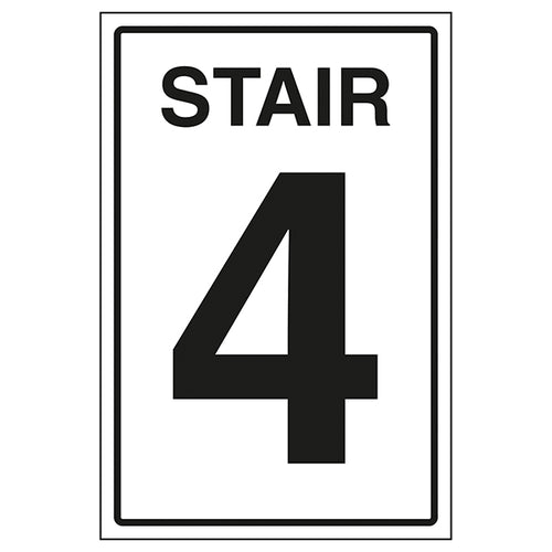 Stairway Safety Sign Clear Directional Guidance For Visitors