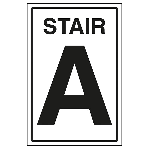 Stairway Safety Sign Durable Floor Navigation For Workplace
