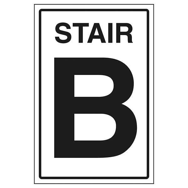 Stair B Safety Sign Clear Navigation For Visitors Staff