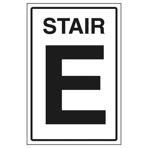Stairway Safety Sign Clear High Visibility For Workplaces