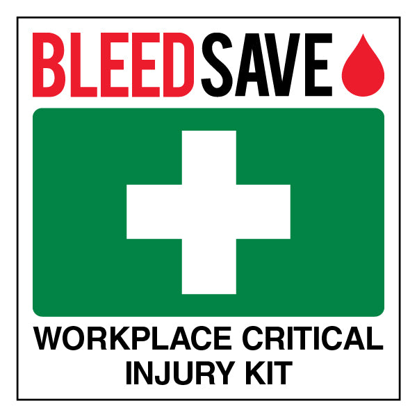 Workplace Critical Injury Kit Safety Sign For Offices