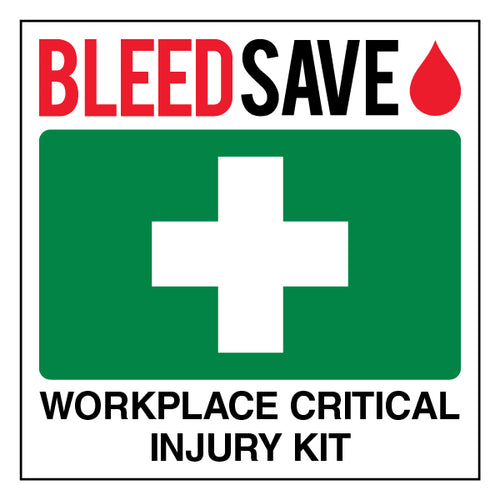 Workplace Critical Injury Kit Safety Sign For Offices