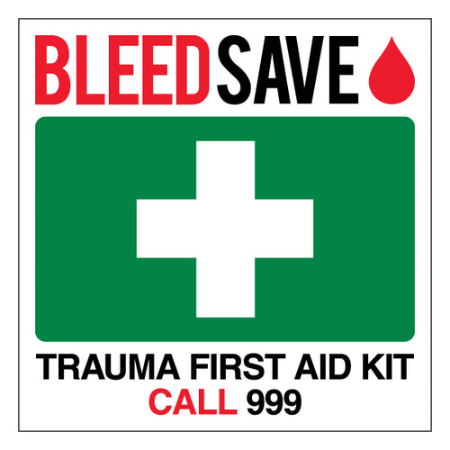 Trauma First Aid Kit Safety Sign Life Saving For Workplace