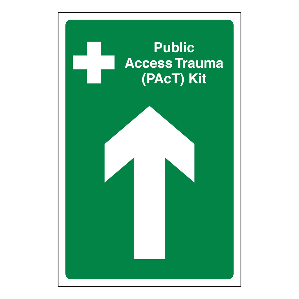 PAcT Kit Safety Sign Arrow Up Fast Locate For Buildings