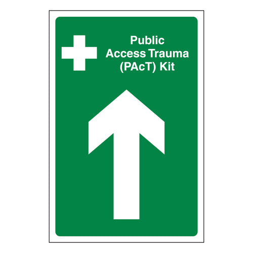 PAcT Kit Safety Sign Arrow Up Fast Locate For Buildings
