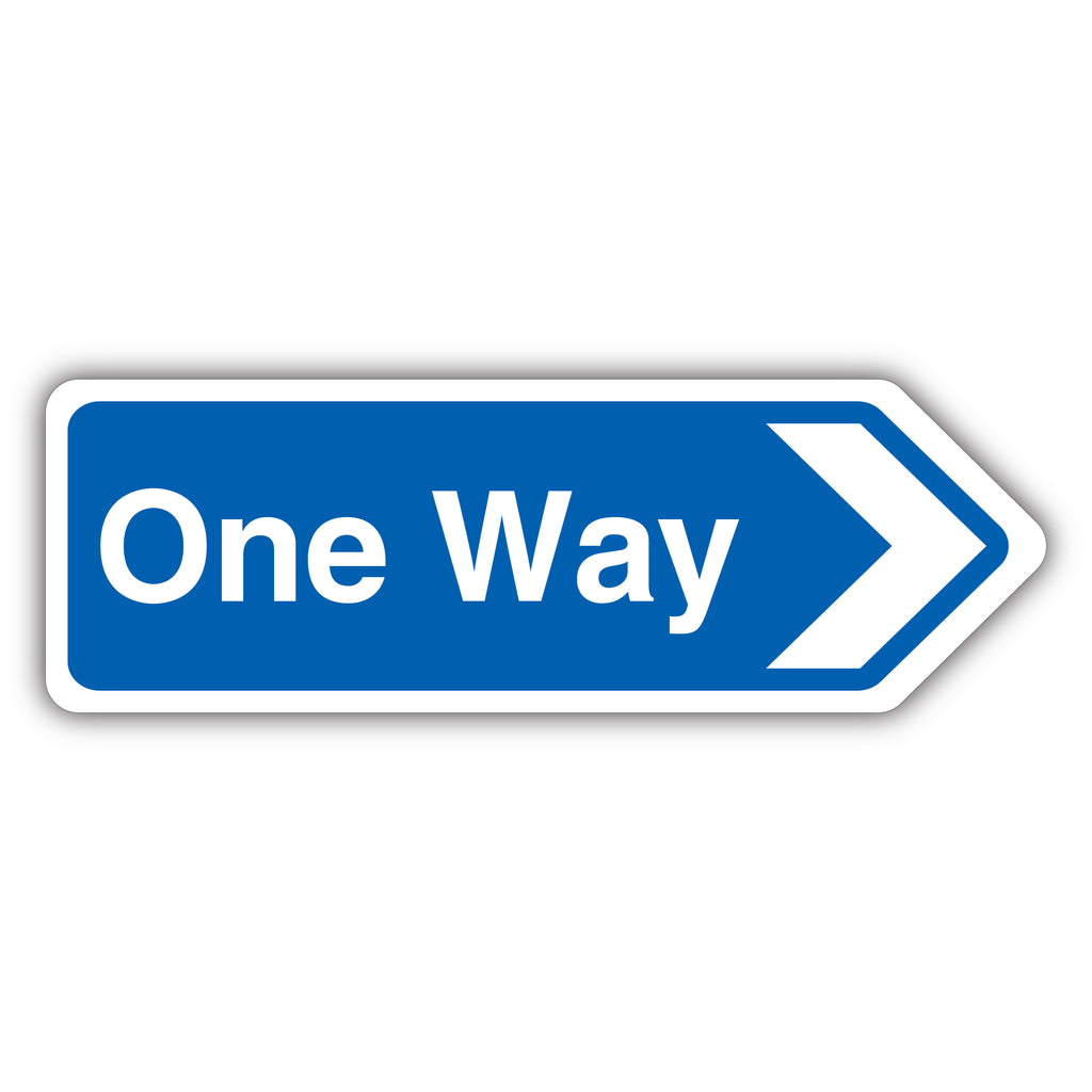 One Way Arrow Right Safety Sign High Visibility Car Park