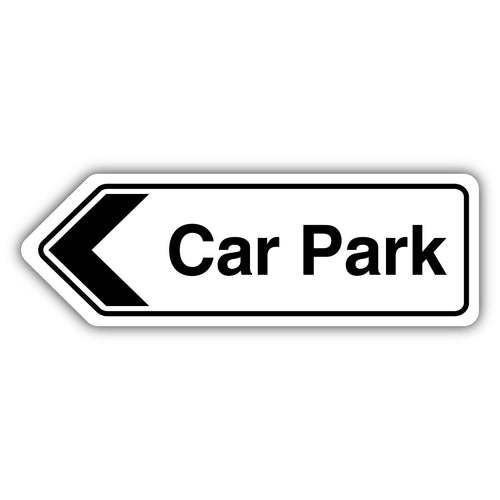 Car Park Arrow Left Safety Sign High Visibility For Drivers