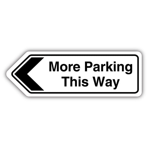 Parking Arrow Left Safety Sign Clear Direction For Drivers