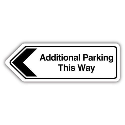 Parking Arrow Left Safety Sign High Visibility For Drivers