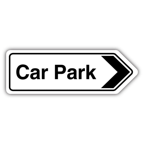 Car Park Arrow Right Safety Sign High Visibility Visitors