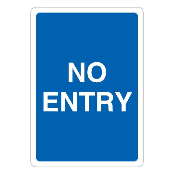No Entry Safety Sign Clear Parking Control For Drivers