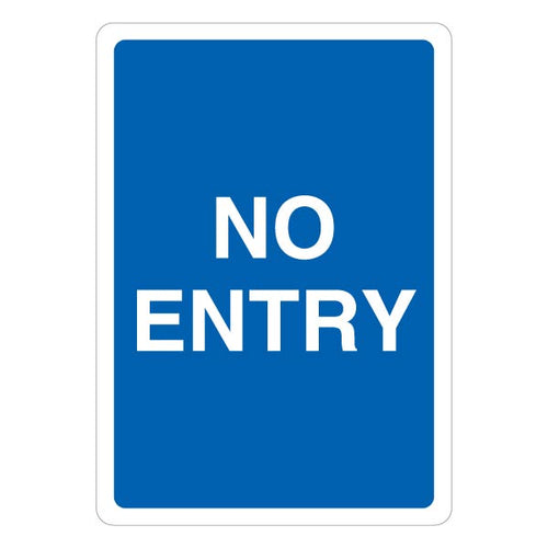 No Entry Safety Sign Clear Parking Control For Drivers