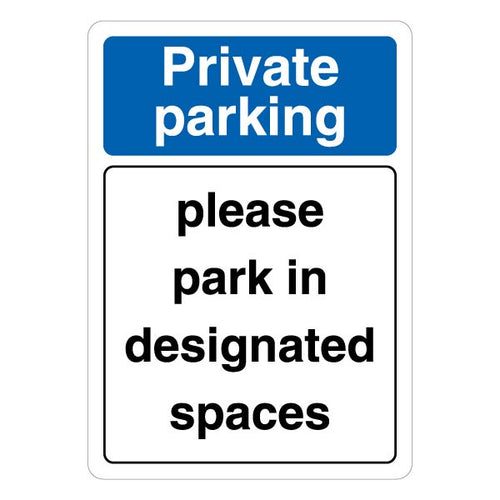 Private Parking Safety Sign Durable For Property Owners