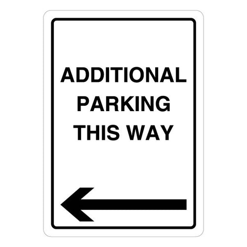 Parking Arrow Sign Left Durable Safety Sign For Premises