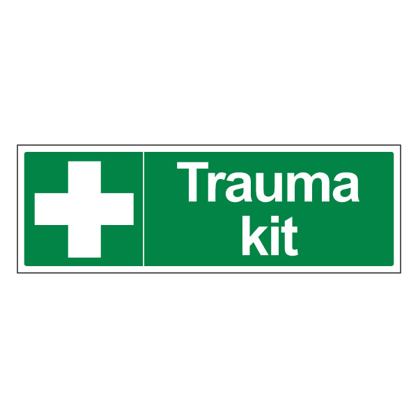 Trauma Kit Safety Sign Visible Aid Locator For Worksites