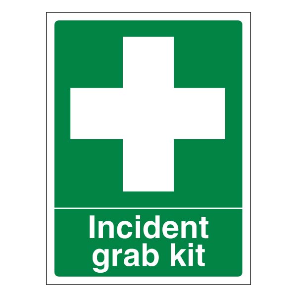 Incident Grab Kit Safety Sign Quick ID For Schools Now