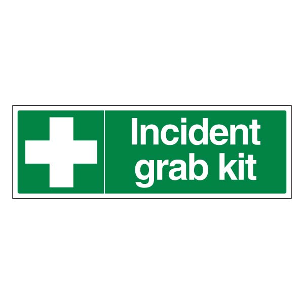 Incident Grab Kit Essential Safety Sign Rapid ID Schools