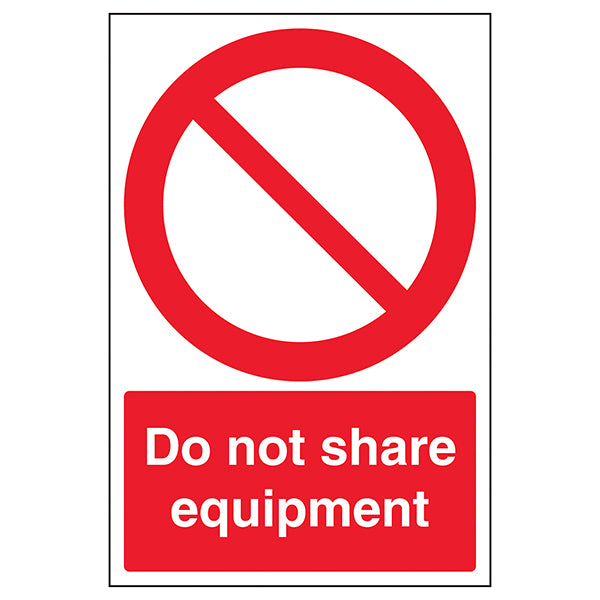 Do Not Share Equipment