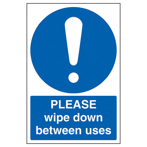 Please Wipe Down Between Uses