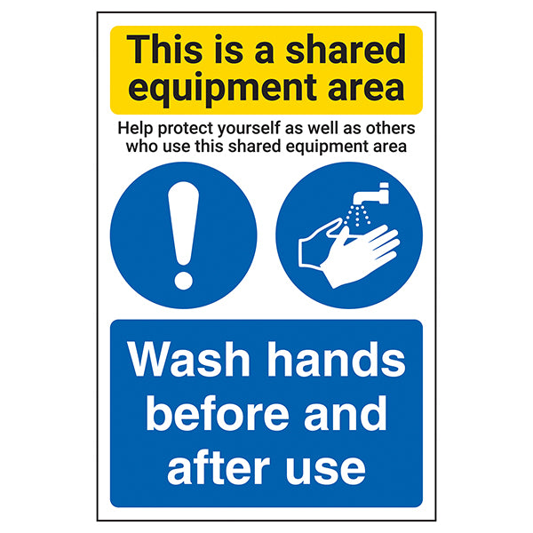 Shared Equipment Area/Wash Hands