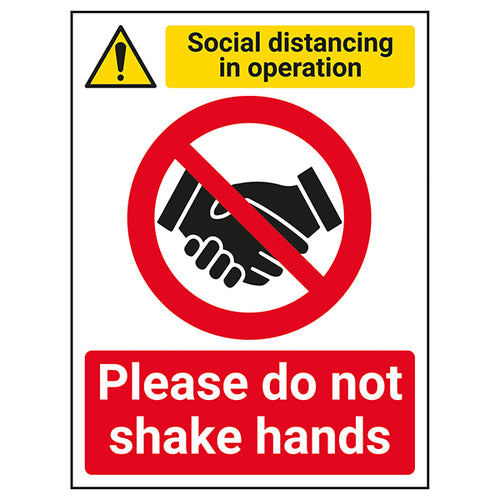 Social Distancing Safety Sign Visible Workplace Reminder