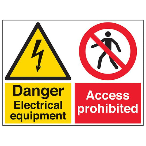 Danger Electrical Safety Sign For Workplace High Visibility
