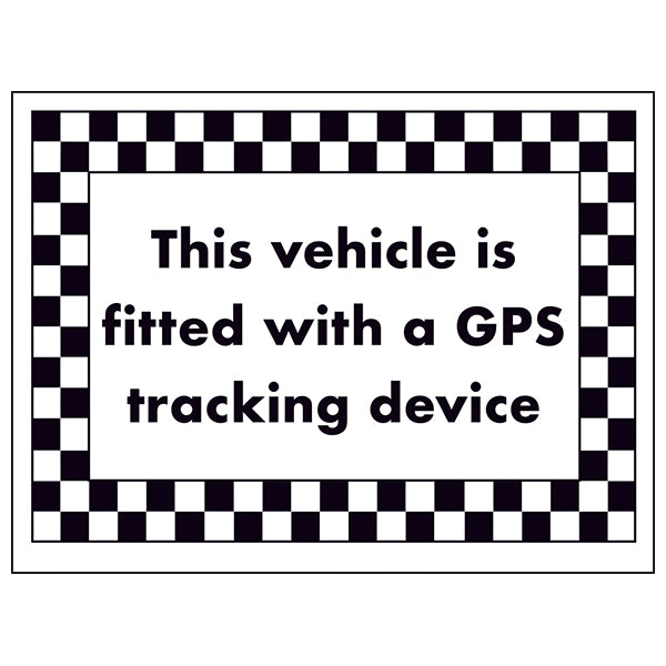 GPS Tracking Vehicle Safety Sign Theft Deterrent Drivers