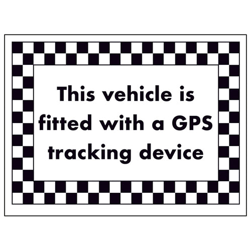 GPS Tracking Vehicle Safety Sign Theft Deterrent Drivers