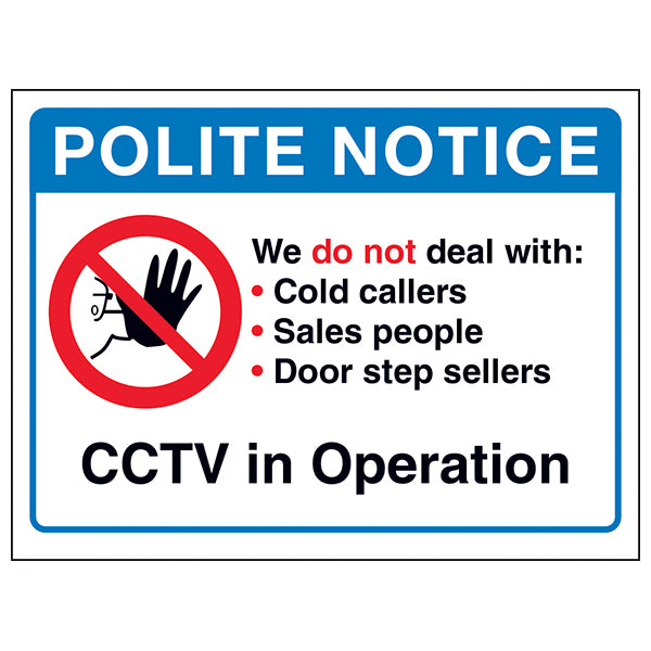 Junk Mail and Cold Caller Signs for Homeowners Deter