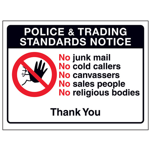 No Junk Mail Sign Deters Cold Callers for Homeowners