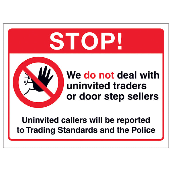 Junk Mail And Cold Caller Sign For Homeowners Protection