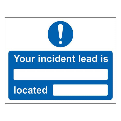 Incident Lead Safety Sign For Schools Fast Identification