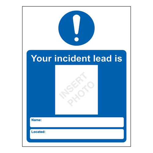 Incident Lead Safety Sign Fast Clear Identification School