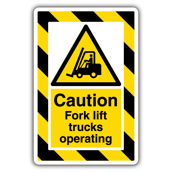 Forklift Safety Sign ExtraViz High Visibility For Warehouse
