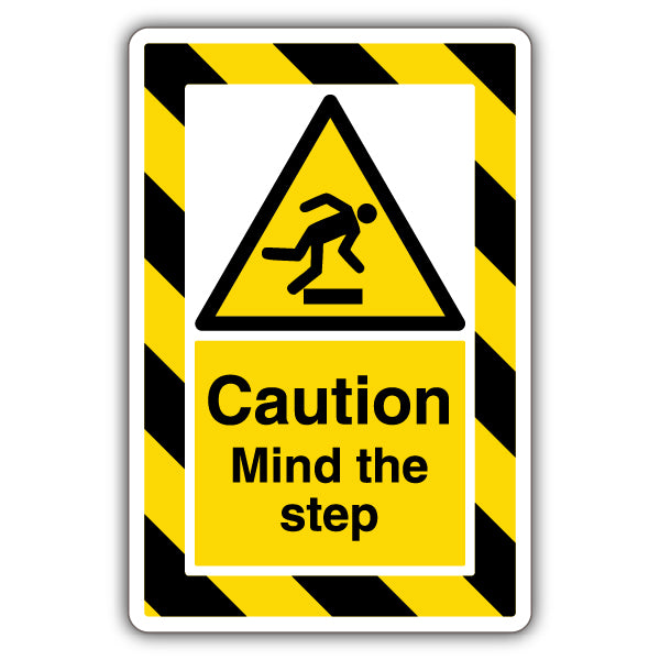 Extraviz Mind The Step Safety Sign High Visibility Staff