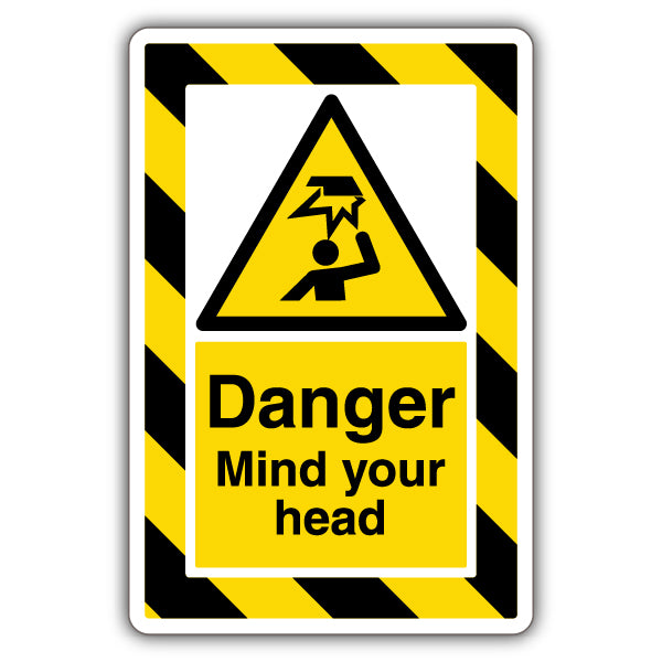 ExtraViz Mind Your Head Safety Sign High Visibility
