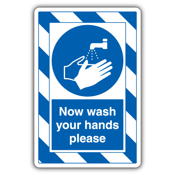 ExtraViz Visible Wash Your Hands Safety Sign For Workplace