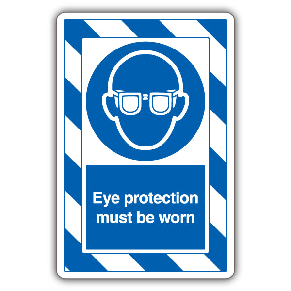 Eye Protection Safety Sign For Workers Visibility ExtraViz