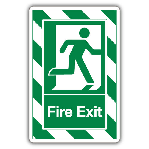 Fire Exit ExtraViz Visibility Safety Sign For Facilities