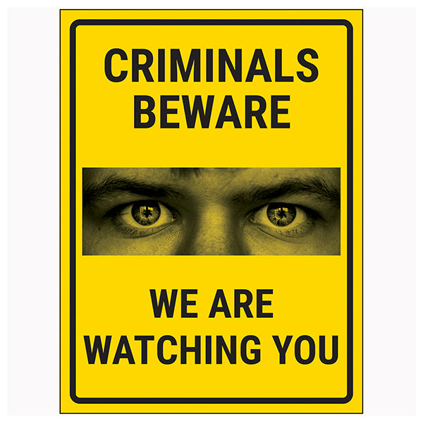 Neighbourhood Watch Safety Sign Deter Crime For Homes