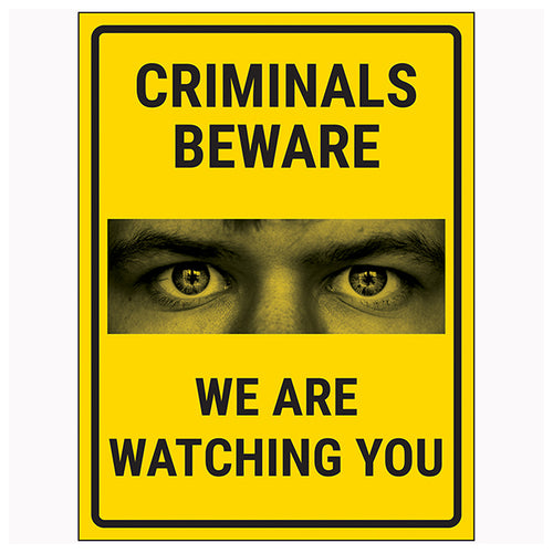 Neighbourhood Watch Safety Sign Deter Crime For Homes