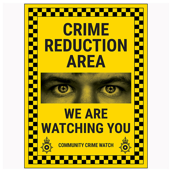 Neighbourhood Crime Watch Safety Sign Protects Homeowners