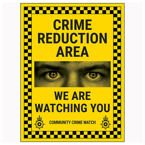 Neighbourhood Crime Watch Safety Sign Protects Homeowners
