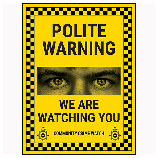 Neighbourhood Watch Safety Sign Deter Crime Fast For Homes