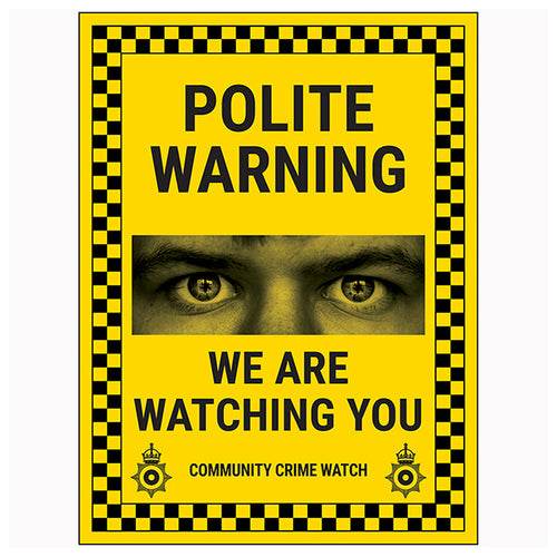 Neighbourhood Watch Safety Sign Deter Crime Fast For Homes