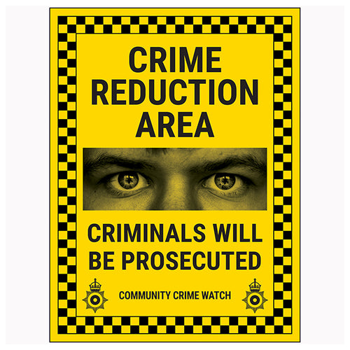 Neighbourhood Watch Crime Reduction Safety Sign For Homes
